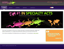 Tablet Screenshot of leapfrog-entertainment.com